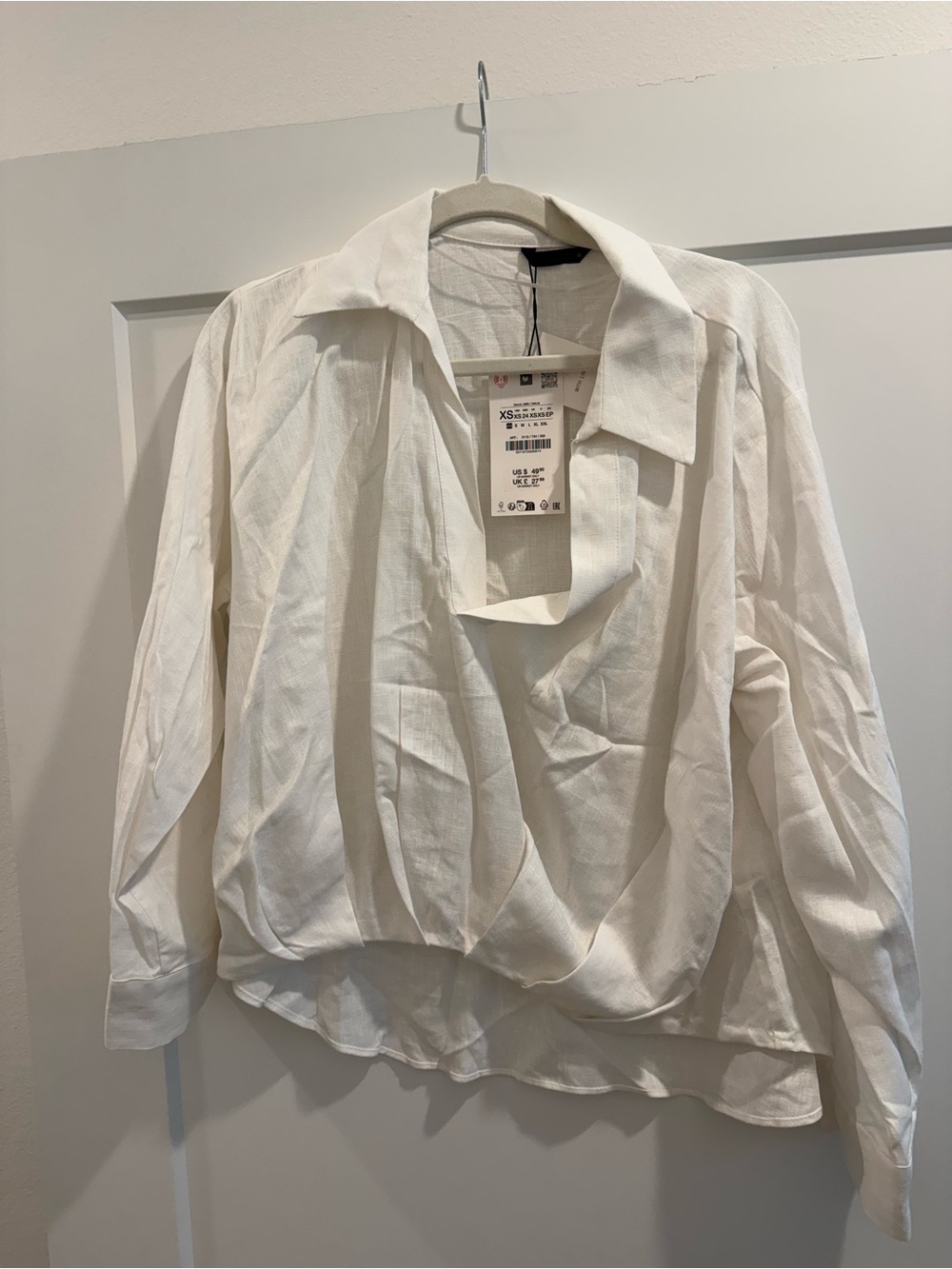 Linen oversized blouse